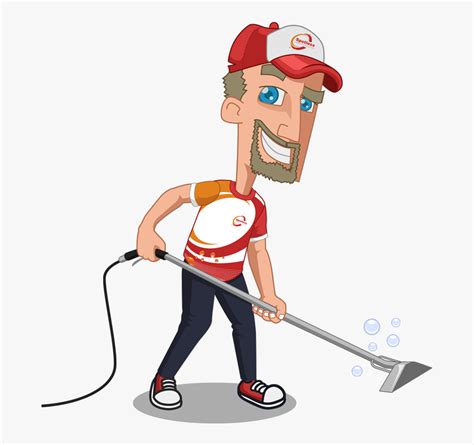 Carpet cleaning mascot